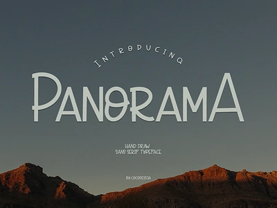 Panorama font 3d animation branding graphic design logo motion graphics ui