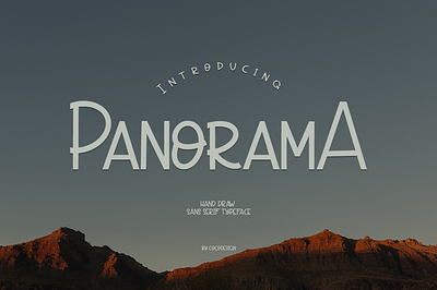 Panorama font 3d animation branding graphic design logo motion graphics ui