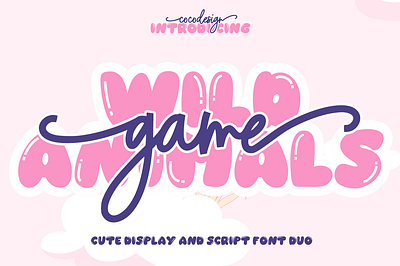 Wild game font duo 3d animation branding design font graphic design illustration logo motion graphics ui