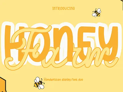 Honey farm font duo 3d animation branding design font graphic design li motion graphics ui