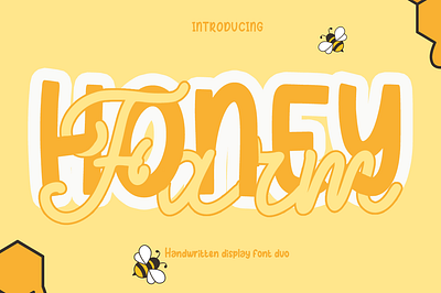 Honey farm font duo 3d animation branding design font graphic design li motion graphics ui
