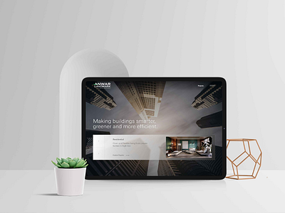 Anwar Landmark: Real Estate Landing Page corporate website landing page landing page design modern website real estate website ui ux web design web development website design