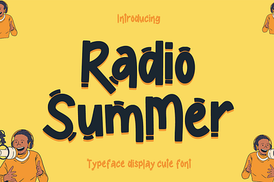 Radio summer font 3d animation branding design font graphic design illustration logo motion graphics