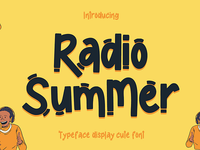 Radio summer font 3d animation branding design font graphic design illustration logo motion graphics