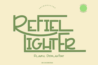 Refiel lighter font 3d animation branding design font graphic design illustration logo motion graphics ui