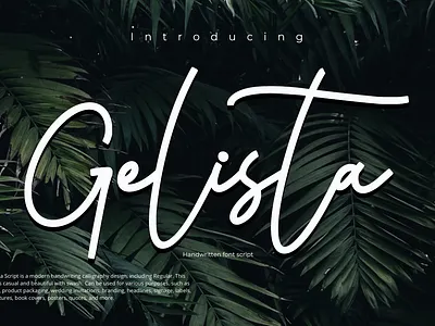 Gelista Font 3d animation branding design font graphic design illustration logo motion graphics ui