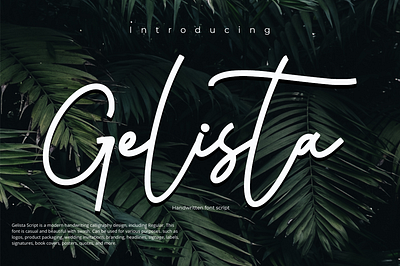 Gelista Font 3d animation branding design font graphic design illustration logo motion graphics ui