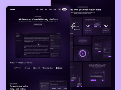 BrainWave - AI SaaS Website Design ai website animation app bento grid branding design figma graphic design grid ui illustration logo modern ui saas saas landing page saas page saas website design ui ux vector web design