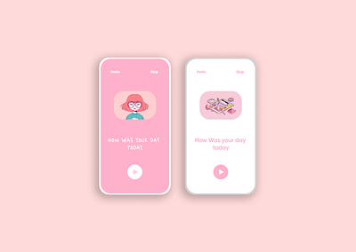 Minimal Cute UI/UX Concept Design figma layout design minimal ui ux