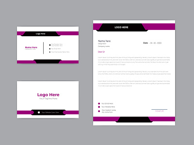 modern brand identity design layout. brand branding company design graphic design