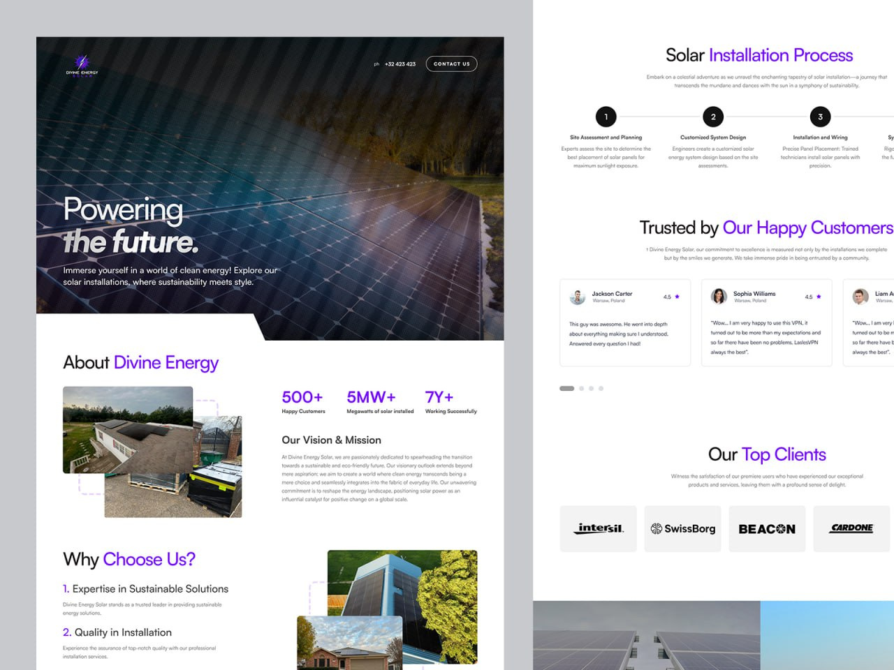 Solar Energy Landing page UI Design branding design concept figma figma design graphic design landing page landing page design landing page ui power energy design solar energy solar energy design ui ui design uiux ux ux design web ui website website design website development