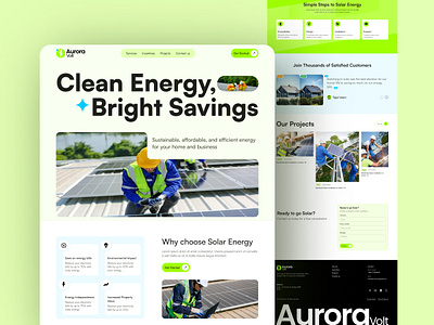 Solar panel landingpage design landingpage solar solarpanel tajul ui uiux web