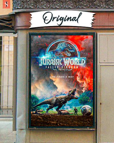 Movie poster design - JURASSIC WORLD branding des design designer graphic design jurassic world movie poster design