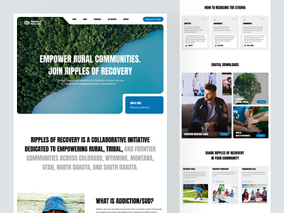 Recovery Website health health care landing page medical recovery ui design user interface design web web design website website design