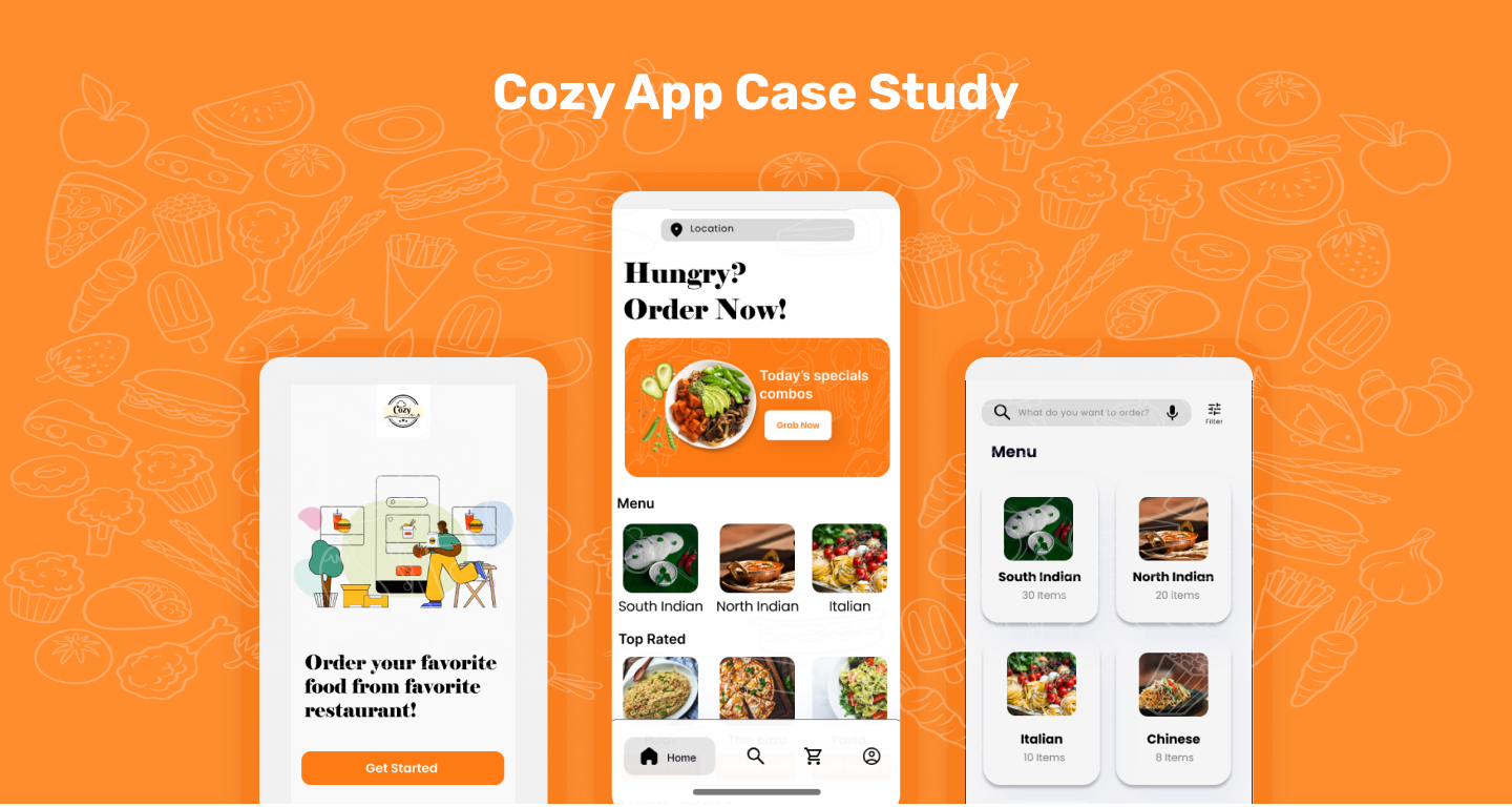 Example of Cozy Food Delivery App Case Study