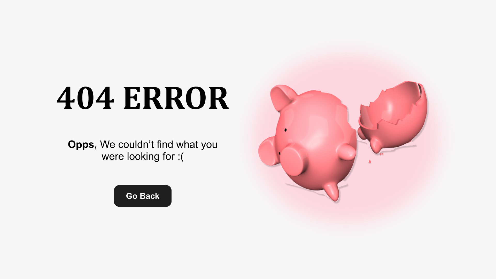 Example of Error Page