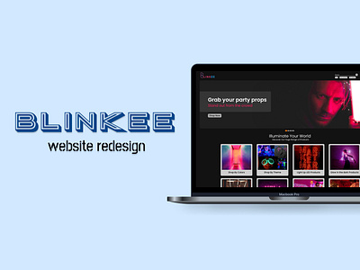 Resign of Blinkee blinkee branding design homepage logo redesign ui ux