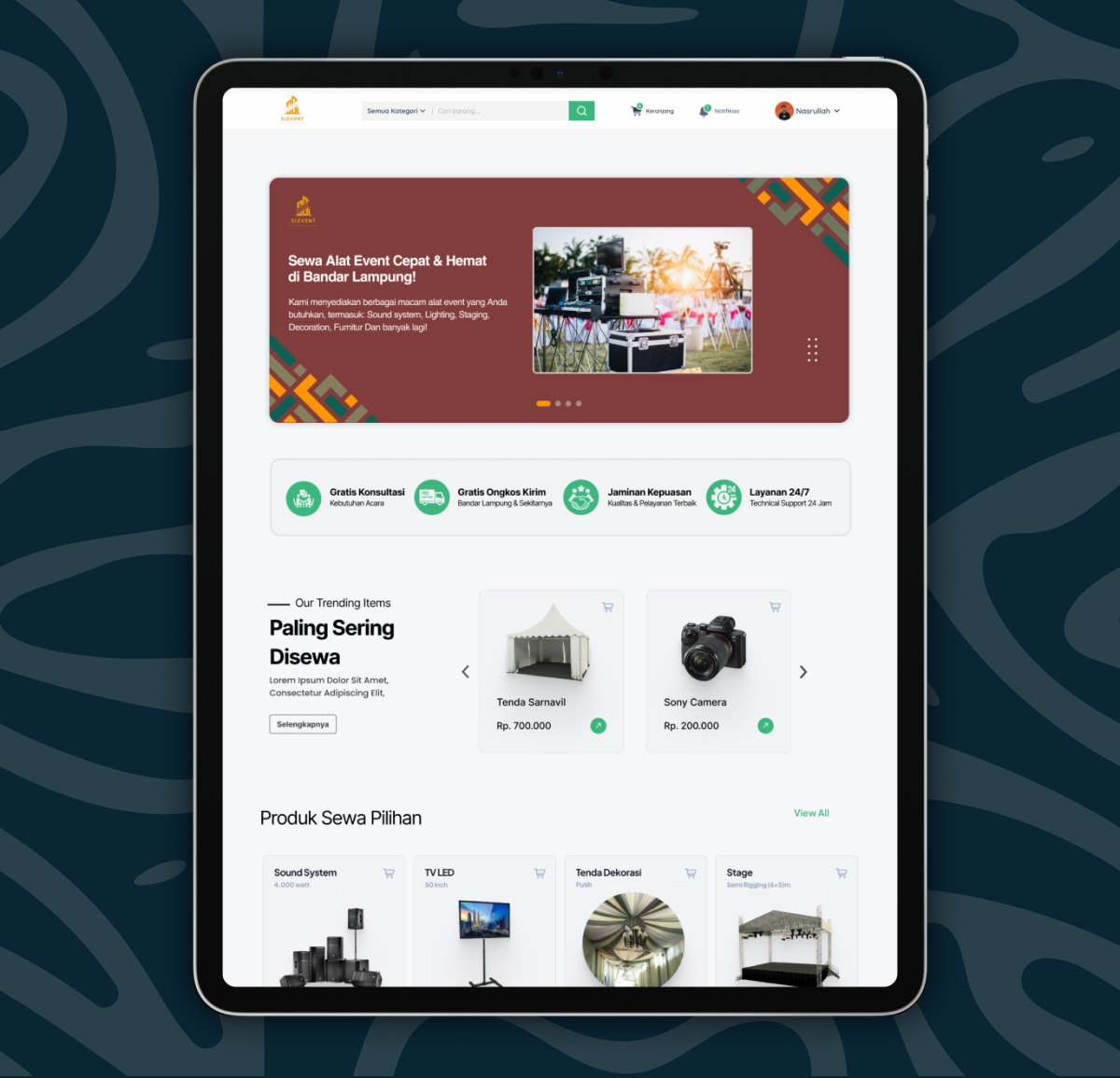 Elevent - E-Commerce e commerce e commerce design figma ui ui design user interface web commerce web design