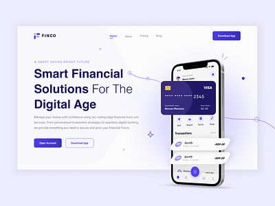 Fintech Website 3d app banking branding concept design finance fintech graphic design illustration interface logo ui web ui website