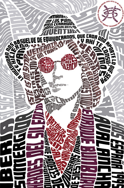 Enrique Bunbury/Héroes del Silencio Type Art fan art illustration portrait type art vector art