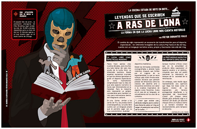 A Ras De Lona: (ESP) Magazine Spread editorial design graphic design infographic magazine spread