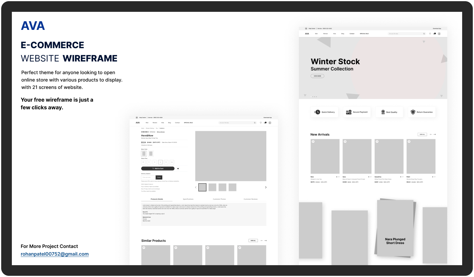 website wireframe about us behance branding checkout creative design dribbble ecommerce fashion figma home page landing page login morden offer shopping ui ux website wireframe