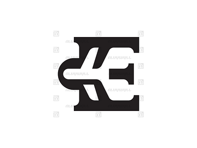 Letter E Plane Logo For Sale airplane alphabet aviation branding design e ee fast finance flight fly initial jet letter logo plane speed transport travel wing