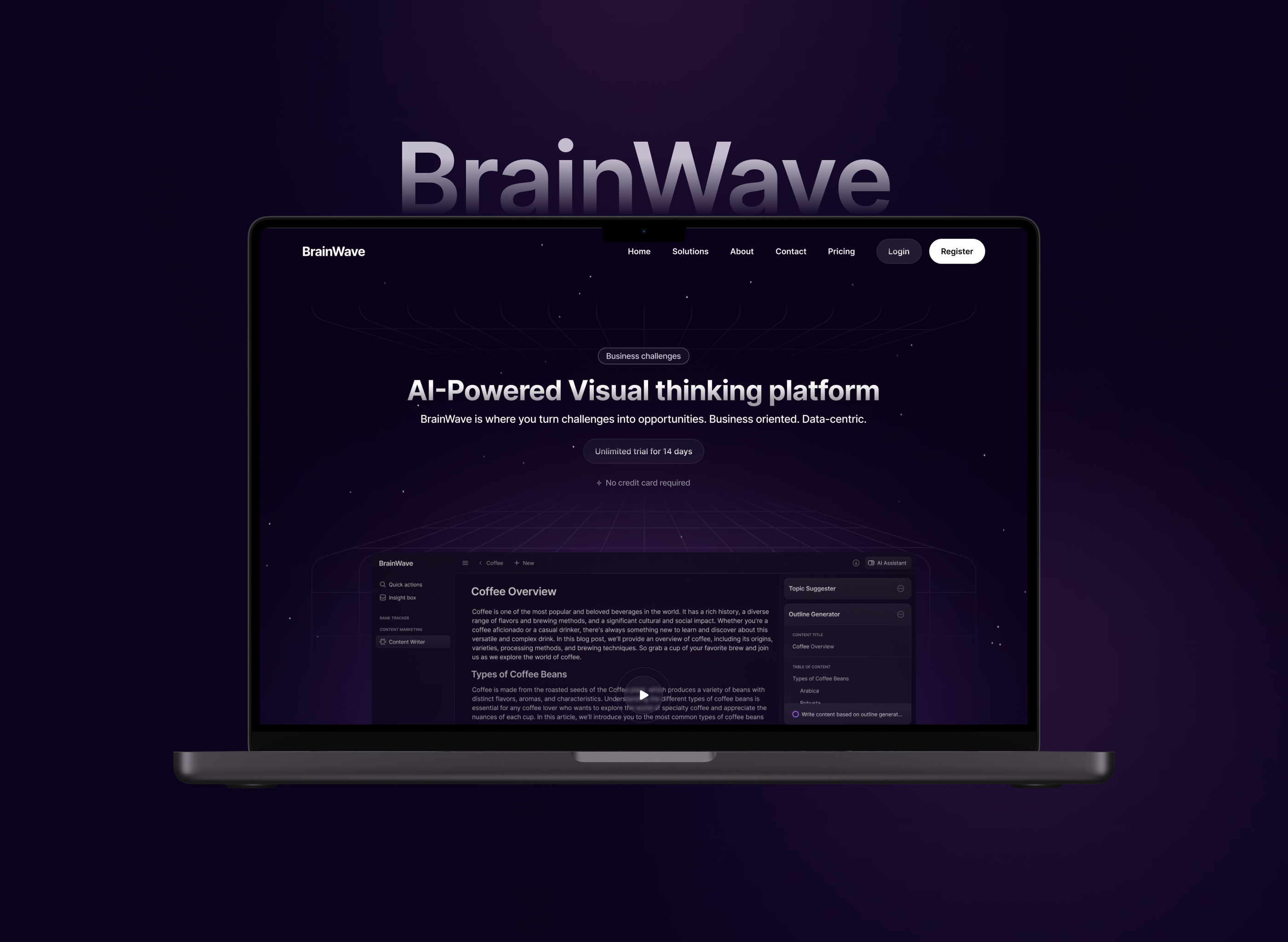 BrainWave - AI SaaS Website Design by TJCG on Dribbble