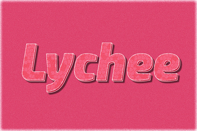 Lychee Text Effect lychee