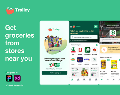 Trolley - Grocery Shopper App ui