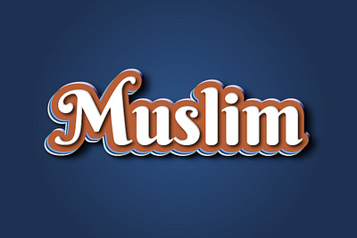 Muslim Text Effect background muslim text effect