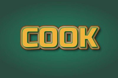 Cook Text Effect background cook text effect