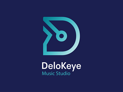 DeloKeye Music Studio Logo Design branding design graphic design illustration logo logo design logo vector simple design vector vector design