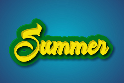 Summer Text Effect background summer text effect