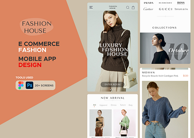 E-Commerce Fashion App Design branding ui
