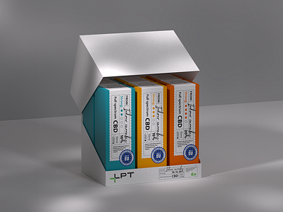 Packaging design for CBD oil/ Pharmacy/ 3D 3d adobe photoshop batch box branding cbd graphic design packaging pharmacy