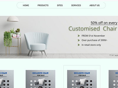 UI for Furniture website