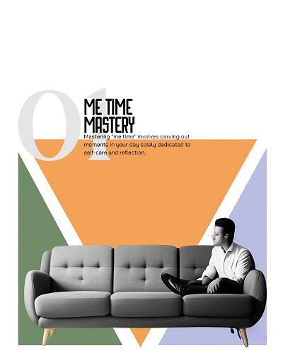 ME TIME MASTERY graphic design poster promotions