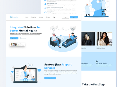 Mental Healt Landing Page | UI Design consul deskop landing page mentalhealt terapis ui uiux