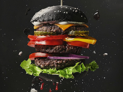 Burger Kingdom design illustration typography vector