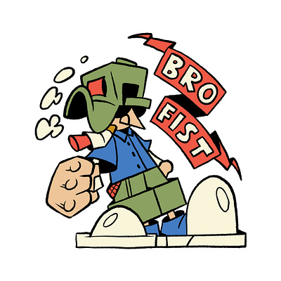 The Brofist branding cartoon character character design design graphic design illustration logo