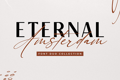 Eternal Amsterdam Duo 3d animation branding design font graphic design handwritten illustration italic logo logotype motion graphics script typeface ui