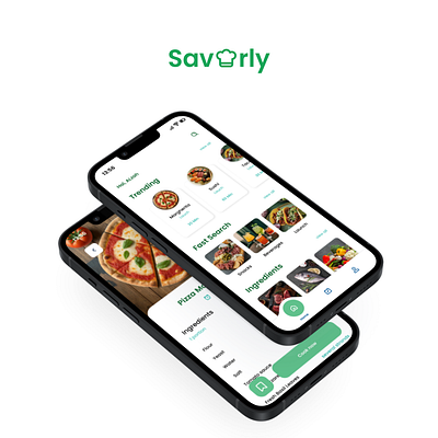 Savorly - Food food ui uiux ux