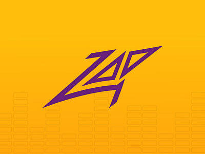 Zap Logo Design - Abstract abstract best creative edgy energetic energy logo logo design music purple rockstar sharp unique wordmark yellow