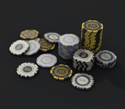 Custom Poker Chips 18xx 3d graphic design poker chips