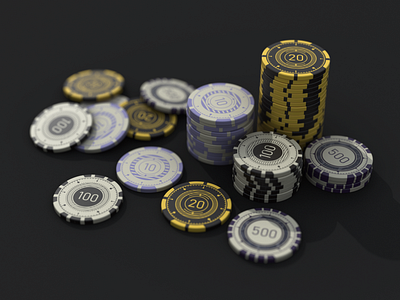 Custom Poker Chips 18xx 3d graphic design poker chips