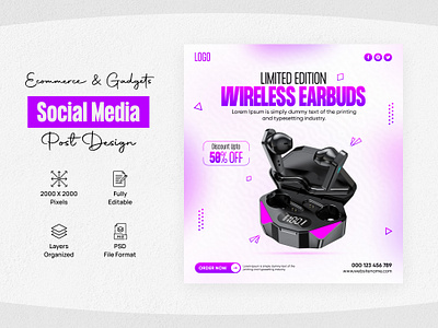 Ecommerce Social Media Post, Banner Design 3d animation app banner ads banner design branding design graphic design illustration logo motion graphics post design poster design product banner ads product post product poster ui vector