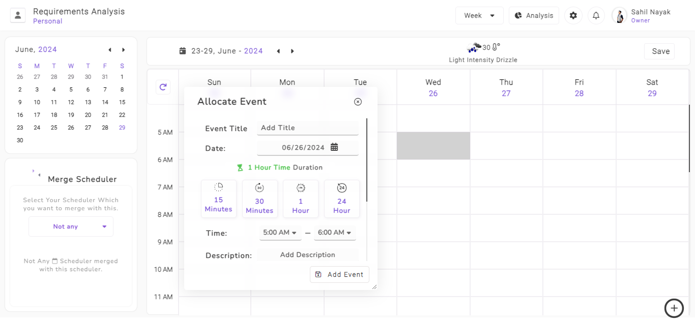 Resource Scheduler graphic design