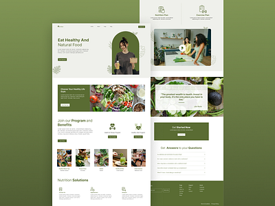 Nutritionist Website Design exexcise figma figma website healthy healthy life style healthy mela helth nutitionist nutritionist website design professional design responsive designd ui ux website designing website redesigning workout