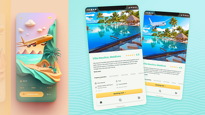 AI Travel App UI/UX redesign - Slart Designs app design redesign travel ui ux